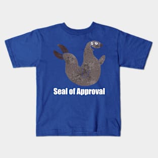 Seal of Approval - light text Kids T-Shirt